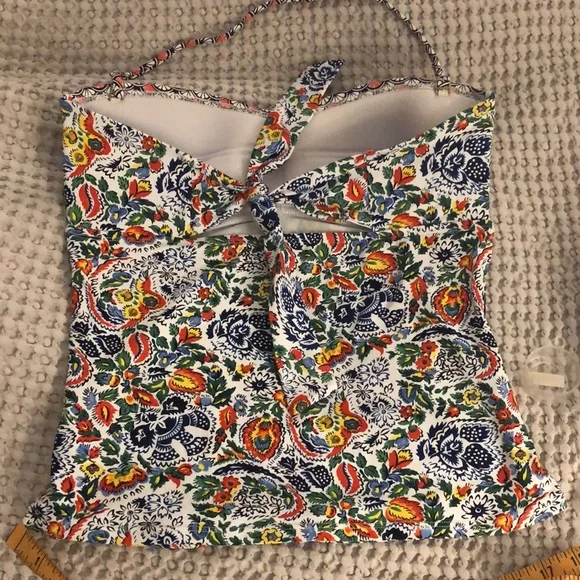 Tommy Bahama tankini top adjustable tie back Sz M excellent condition - Picture 4 of 8